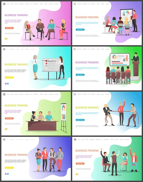 Formation des entreprises, apprentissage de nouvelles astuces — Image vectorielle