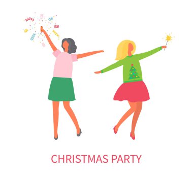 Noel partisi kadınların etek kraker patlayan