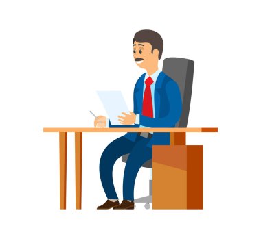 Chief Executive eller gazetelerde yığını ile patron