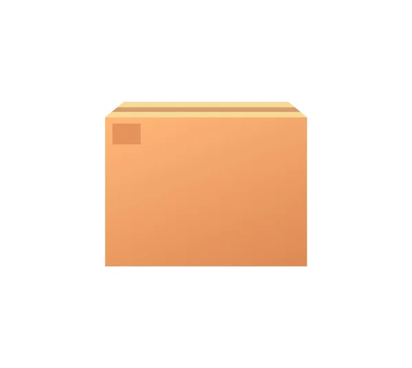 Prázdný přepínač uzavřeného boxu, poštovní kontejner pro zboží — Stockový vektor