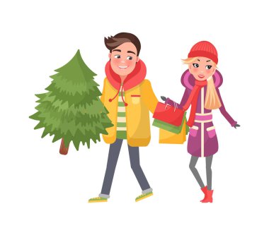 Çift Noel kış tatil hazırlanması