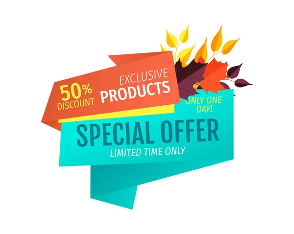 Oferta especial Productos Naturales Vector Illustration — Vector de stock