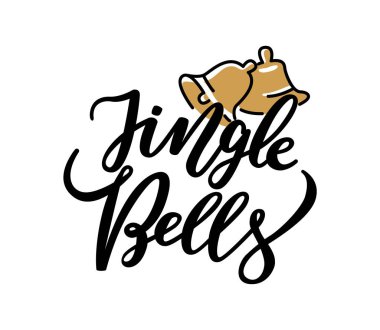 Baskı, iki tatil Campanes yazı jingle Bells