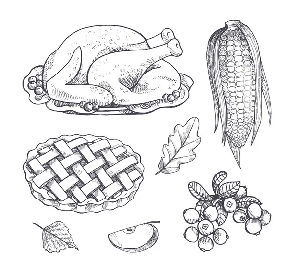 Türkiye'nin yemek ve Mısır Mısır izole simgeler vektör