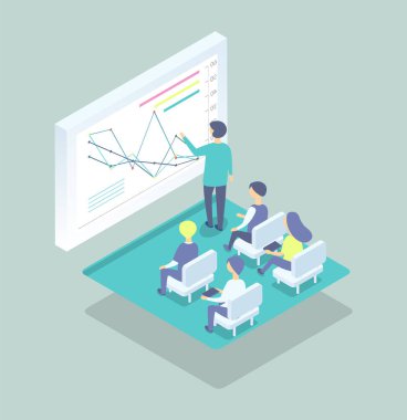 Kişi yazılı olarak kara tahta grafikleri çizgi film afiş