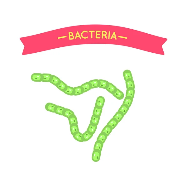 Conjunto de células del virus bacteriano, icono del vector del microorganismo — Vector de stock