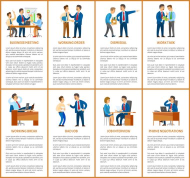 İş toplantısı ve Office işçi işten çıkarılma