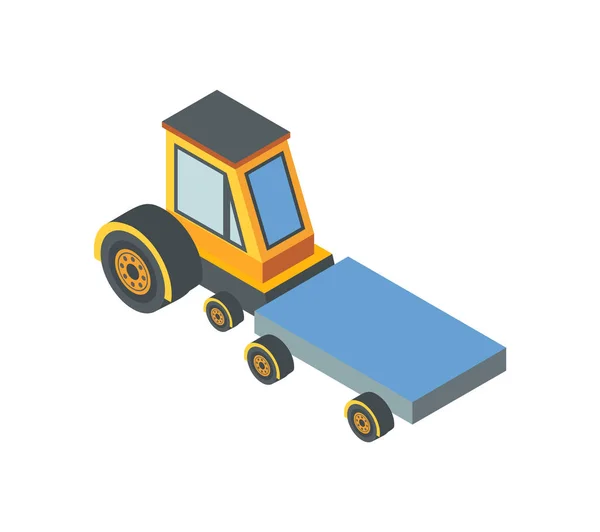 Construction Machine Transportation Device Belt — Stock Vector