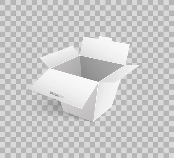 Karton simgesi Mockup karton kutu 3d izometrik — Stok Vektör