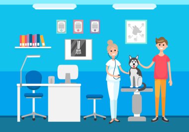Hayvan hastalıklarıyla ilgili klinik veteriner ve evde beslenen hayvan sağlık kontrolü üzerinde