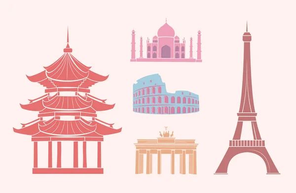 SFamous Sights and Attractions on Travel Stickers