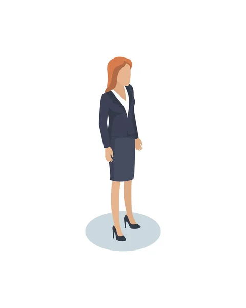 Персонаж работницы офиса для деловых женщин — стоковый вектор
