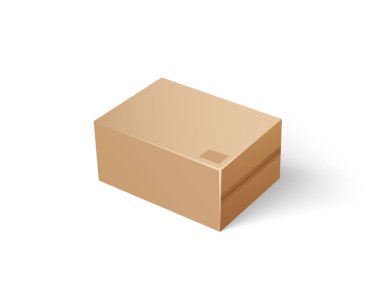 Carton Package for Keeping Things Icon Vector vector
