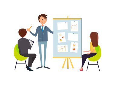 İş toplantısı veya izleyici koltukları kişilerle