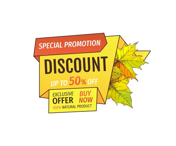 Special Promotion Discount on Thanksgiving Day — Stock Vector