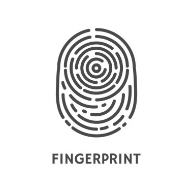 Parmak izi Authentication doğrulayın Poster vektör