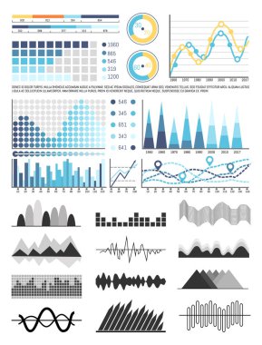 Grafik ve akış şemaları, düzenleri ve grafikler Set