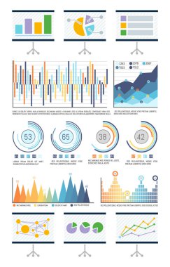 İstatistik görsel, şemaları ve akış şemaları