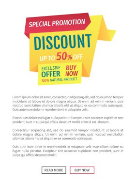 Özel promosyon indirim vektör çizim