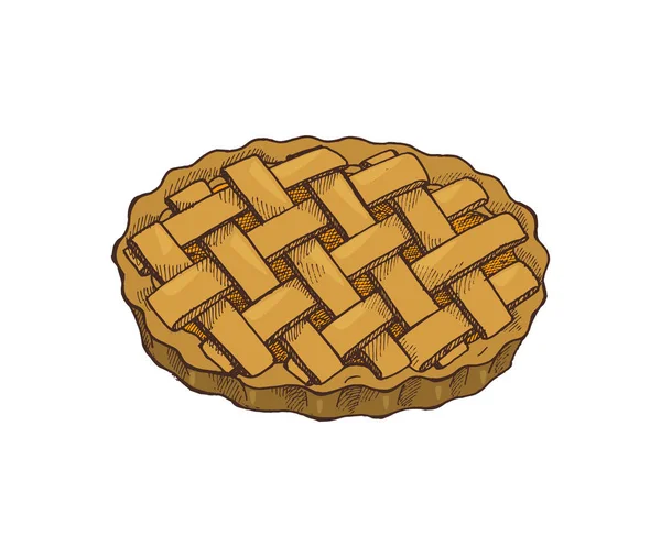 Thanksgiving Food Holiday Baked Pie Icon Vector