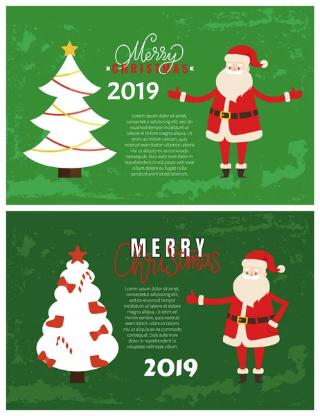 Tarjeta de felicitación de alegrías en 2019 Año Nuevo Holiday Vector — Vector de stock