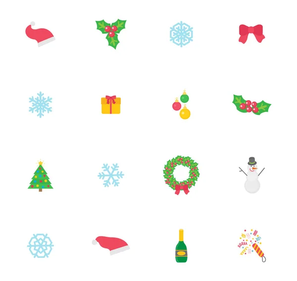 Symbole et icônes de Noël, articles traditionnels — Image vectorielle