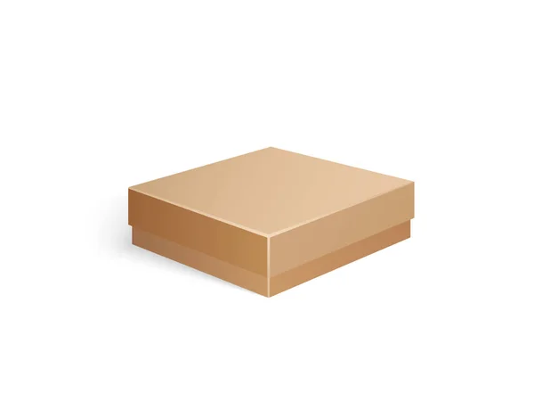 Karton konteyner izole simge vektör paketi — Stok Vektör