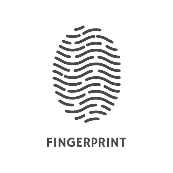 Fingerprint verifiering affisch med texten vektor — Stock vektor