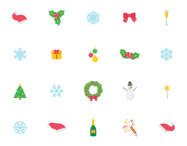 Symbole et icônes de Noël, articles traditionnels — Image vectorielle