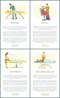 Masaj, Kuaför, makyajcısı, çikolata vücut