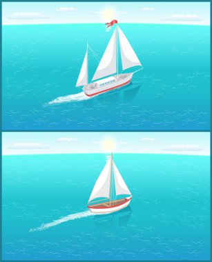 Yelken tekne ile beyaz Canvas, Balıkçılık gemi yelken