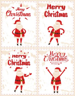 Neşeli Noel Baba herkes tebrik Frost