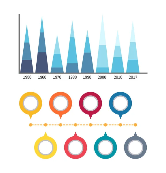 Infographies et diagrammes circulaires Icônes — Image vectorielle