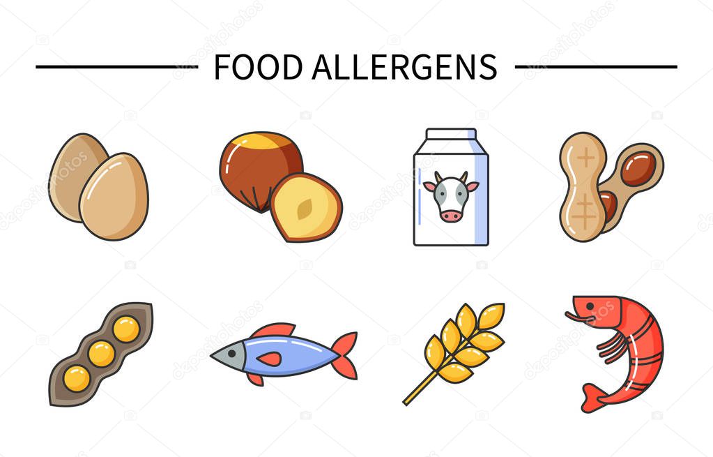 Food Allergens, Products Causing Illness Diseases
