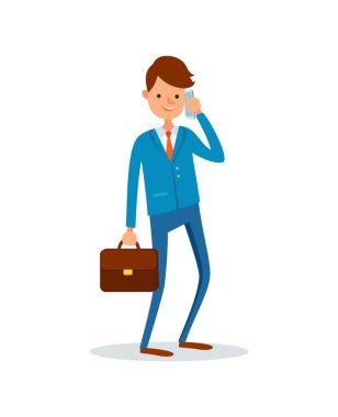 Hücre istemcilerde konuşurken Danışmanı işadamı