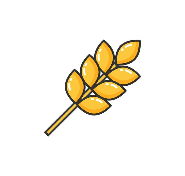 Common Food Ears of Wheat Icon Vector Terisolasi - Stok Vektor