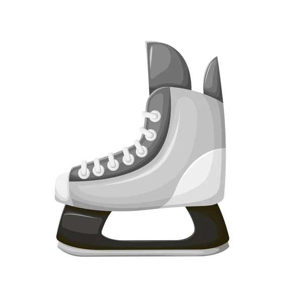 Sportovní lyžařská bota s ostrými jako břitva, izolované ikonu — Stockový vektor