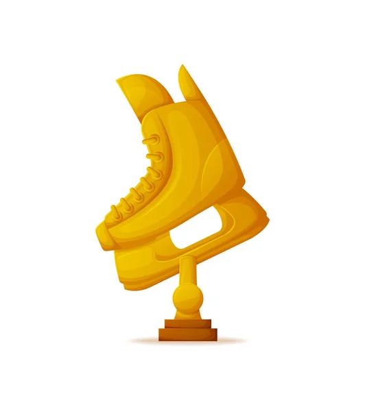 Skate Trophy, Scarpe d'oro oggetto per vettoriale pista — Vettoriale Stock