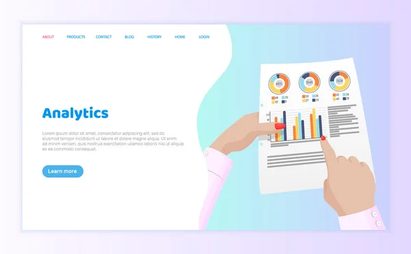 Data Analytics bedrijfsdocumentatie van bedrijf — Stockvector