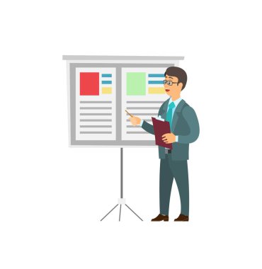 Takım elbise raporlama kurulu bilgi ile yakın işadamı