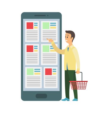 Alışveriş sepeti, öğeleri sipariş tutan kişi