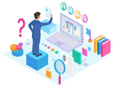 Patron ve istihdam yoluyla Internet Online arama
