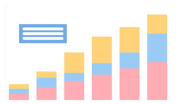 Infocharts, visualiserade Information Representation — Stock vektor