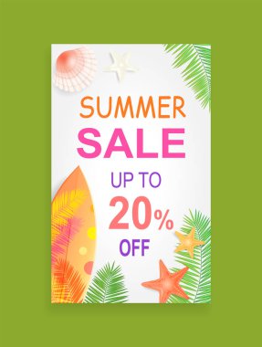 Yaz Satılık vektör afiş tanıtım broşür örneği