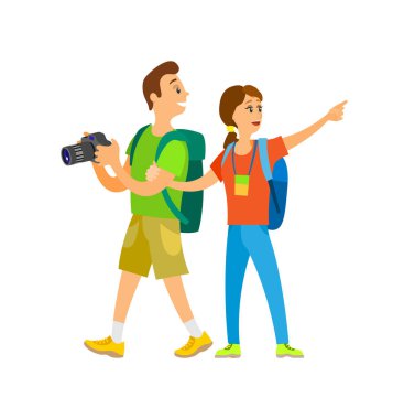 Turist tatil tatil iki yürüyor