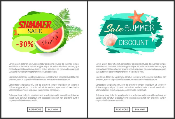 Verkauf Sommerzeit Plakat mit Text saisonalen Vorschlag — Stockvektor