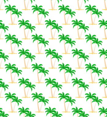 Avuç içi Seamless Modeli, ağaçları yeşil yeşillik ile