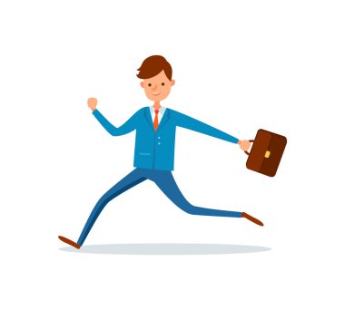 Evrak Çantası'nda el ile iş yerinde çalışan iş adamı