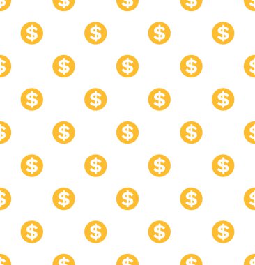 Dolar Dikişsiz desen, altın paralar para kar