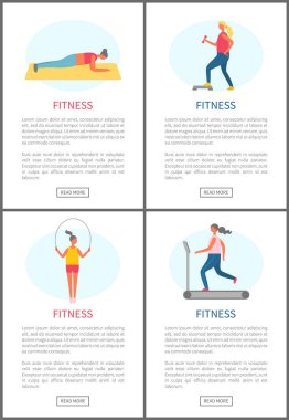 Fitness aktif Lifestyle ve Sporting People set